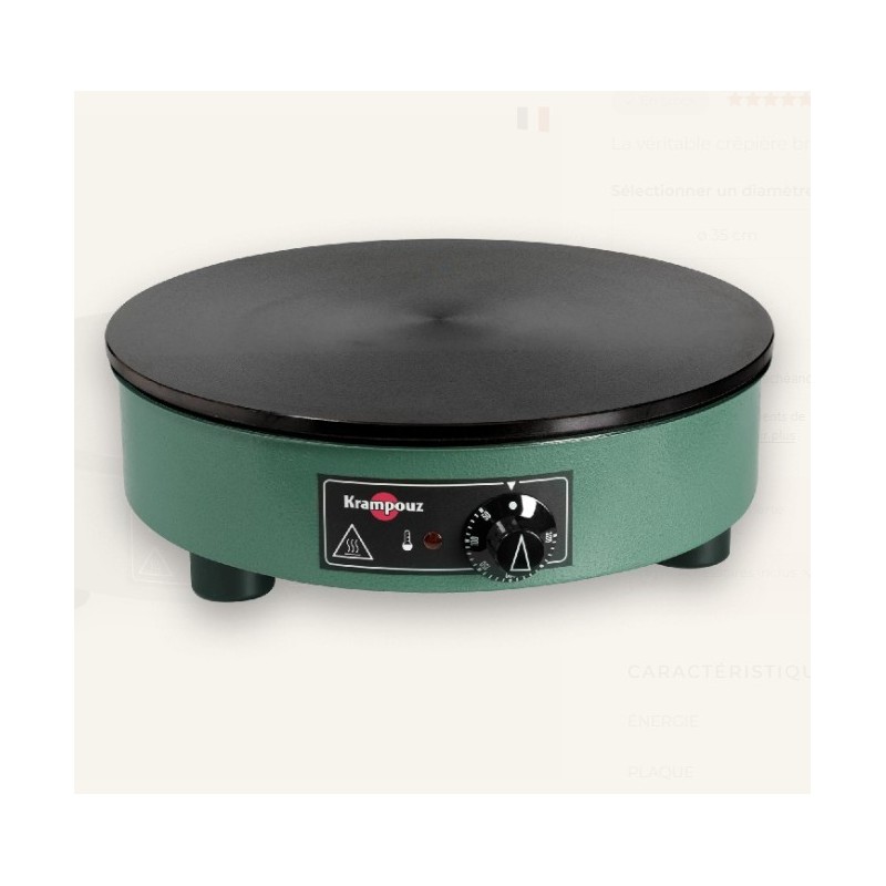 Máquina de crepes eléctrica de billig Ø 40 cm Krampouz
