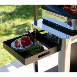 Eno Chariot Achille Inox avec porte noire