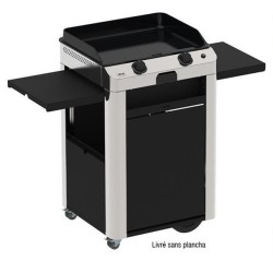 Eno Achilles Stainless Steel Trolley with Black Door