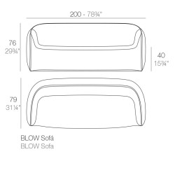 Muebles de jardín Blow Vondom Antracita