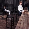 Lot de 2 Tabourets Hauts Wall Street Vondom Rouge