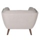 Fauteuil en Tissu Gris Clair Meryl KosyForm