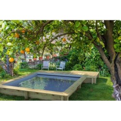 Piscine Urbaine Procopi en Bois 420 x 350 x H 133 Couverture Automatique