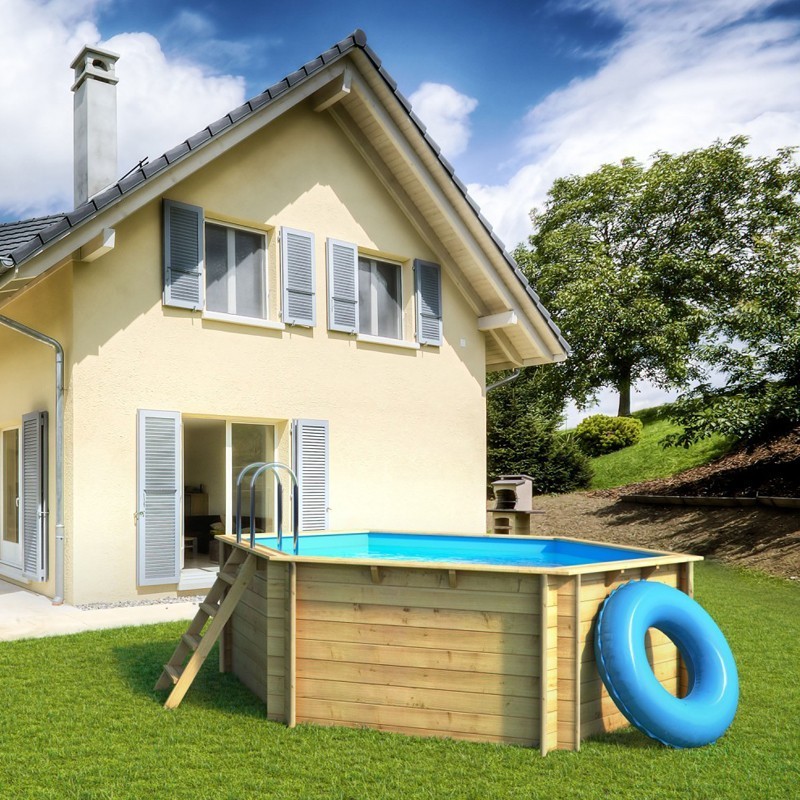 Piscine en Bois Hors-Sol Tropic 414 Octogonale BWT myPOOL Piscine en Bois Hors-Sol Tropic 414 Octogonale BWT myPOOL