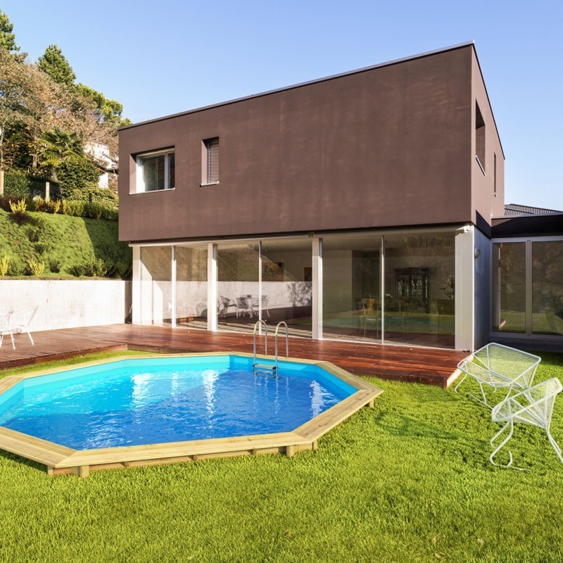 Piscine Bois Weva Octogonale 530 BWT myPOOL Piscine Bois Weva Octogonale 530 BWT myPOOL