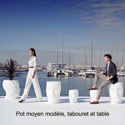 Vaso Adan luminoso VONDOM LED bianco 70