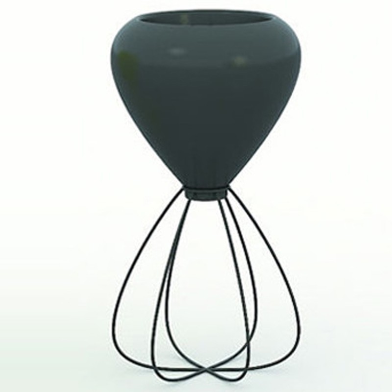 Vaso spaghetti fioriera Basic VONDOM nero Vaso spaghetti fioriera Basic VONDOM nero