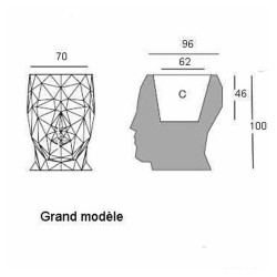 POT Adan VONDOM modello medio ecru