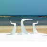 Bar stool wing Vondom beige Matt