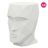 Lot de 4 Tabourets Adan Vondom Blanc