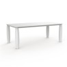 Table Vondom Vases Rectangulaire 210cm Blanc Mat
