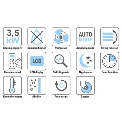 Climatiseur Mobile Trotec PAC 3500E Monobloc