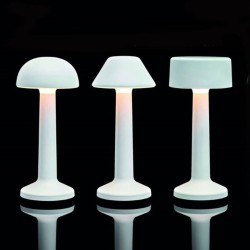Luminaire de Table Imagilights Led Sans Fil Collection Moments Blanc Cône