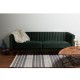 Divano 2 Luoghi Vintage Green Velvet e Noce Noce KosyForm Mantis