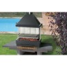 BarBecue Ferlux para pose o ladrillos refractarios y acero con hotte