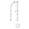 Formidra Jolly Solardusche 25L Aluminium Rose