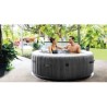 Spa inflable Intex Baltik Bubbles Lujo Gris Cerusé 4 Lugares