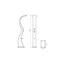 Douche Métallisée Bellagio Formidra Rose 37L