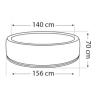 Spa Portable NetSpa Vita Rond 4 Places