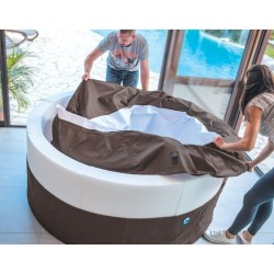 Spa portátil NetSpa VITA PREMIUM de 6 plazas con muebles