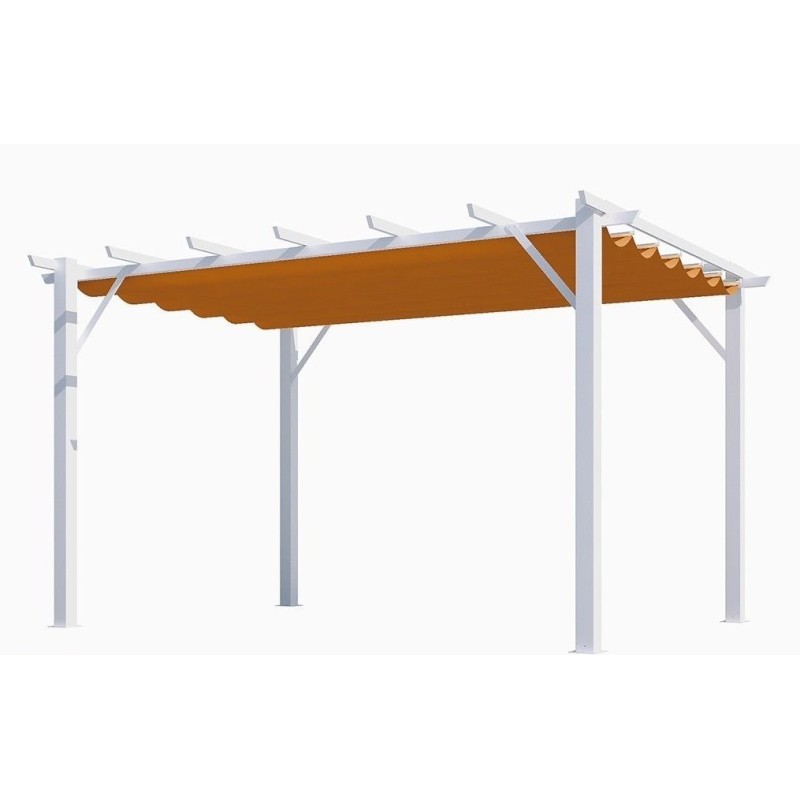 Pergola Aluminium Habrita Anthrazit 12m2 mit Schattierungsleine Pergola Aluminium Habrita Anthrazit 12m2 mit Schattierungsleine
