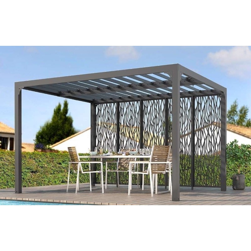 Pérgola Bioclimática Orientable Blades 11m2 y Brise-Vue fachada 3.6m Pérgola Bioclimática Orientable Blades 11m2 y Brise-Vue fachada 3.6m