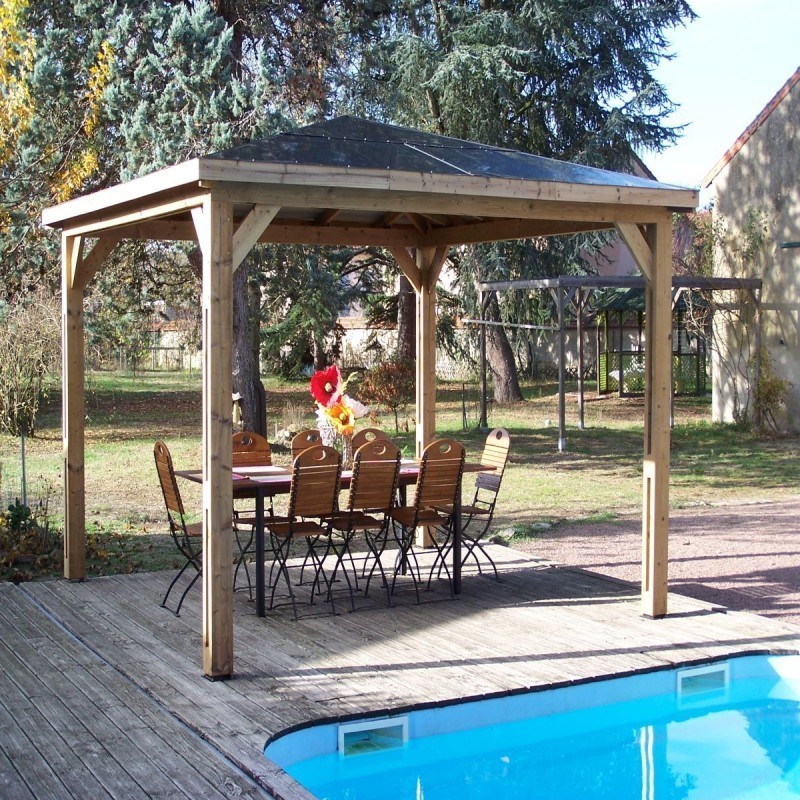 Gartenkiosk Blueterm Holz 12.32 m2 mit Zählern und 2 Wände Habrita Gartenkiosk Blueterm Holz 12.32 m2 mit Zählern und 2 Wände Habrita