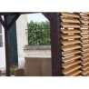 Pérgola Bioclimática Orientable Cuchillas 11 m2 y Disyuntor de Vista Lateral 3 m