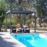 Pérgola Bioclimática Orientable Blades 11m2 y Brise-Vue fachada 3.6m