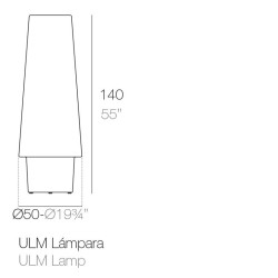 Bar Design Fiesta 120 cm Bright Vondom con piano di lavoro