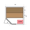 Sauna de vapor angular Zen 3-4 asientos - selección VerySpas