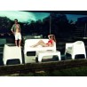 Lot de 4 Fauteuils Lounge Solid Vondom bronze