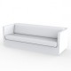 Canapé Vondom Ulm sofa avec coussins blanc