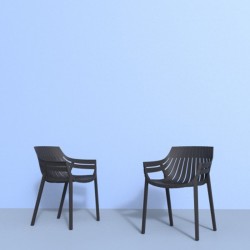 Lot de 4 fauteuils vondon Spritz écru