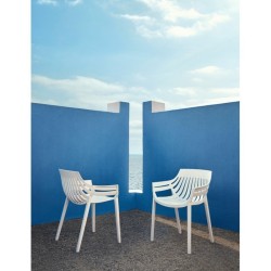 Lot de 4 fauteuils vondon Spritz écru