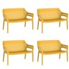 Lot de 4 sofas Vondom Spritz jaune moutarde