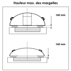 Aluminium and Polycarbonate Pool Enclosure 394x854x140 Abrilios