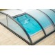 Abri de Piscine en Aluminium anthracite et Polycarbonate 430x854x84 Abrilios