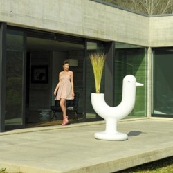 Pot Peacock Vondom Blanc Auto-Irrigation