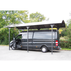 Carport Wohnmobil L7,60xH3,60m aus Aluminium und Habrita Polycarbonat