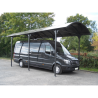 Carport Motorhome L7,60xH3,60m aluminum and polycarbonate Anti-UV Habrita