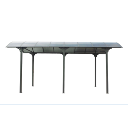Carport Motorhome L7,60xH3,60m de alumínio e policarbonato Anti-UV Habrita