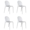 Lot de 4 chaises Vondom Brooklyn blanc