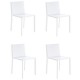 Lot de 4 chaises Vondom Quartz blanc