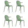 Lot de 4 fauteuils Vondom Brooklyn pickle