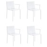 Lot de 4 fauteuils Vondom Quartz gris