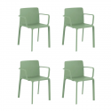 Set of 4 vondom kes pickle armchairs