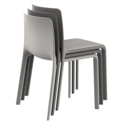 Lot de 4 chaises Vondom Kes écru