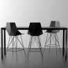 Table haute Frame Aluminium Vondom 140x60xH105 blanc