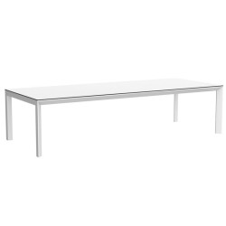 Grande table Frame 300 Vondom 300x120xH74 blanc